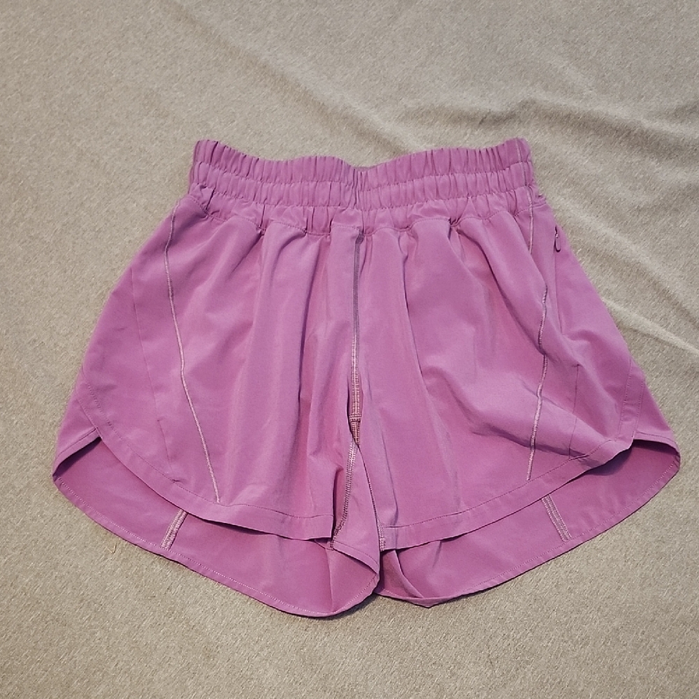 Lululemon lavender Track That 5" lined shorts